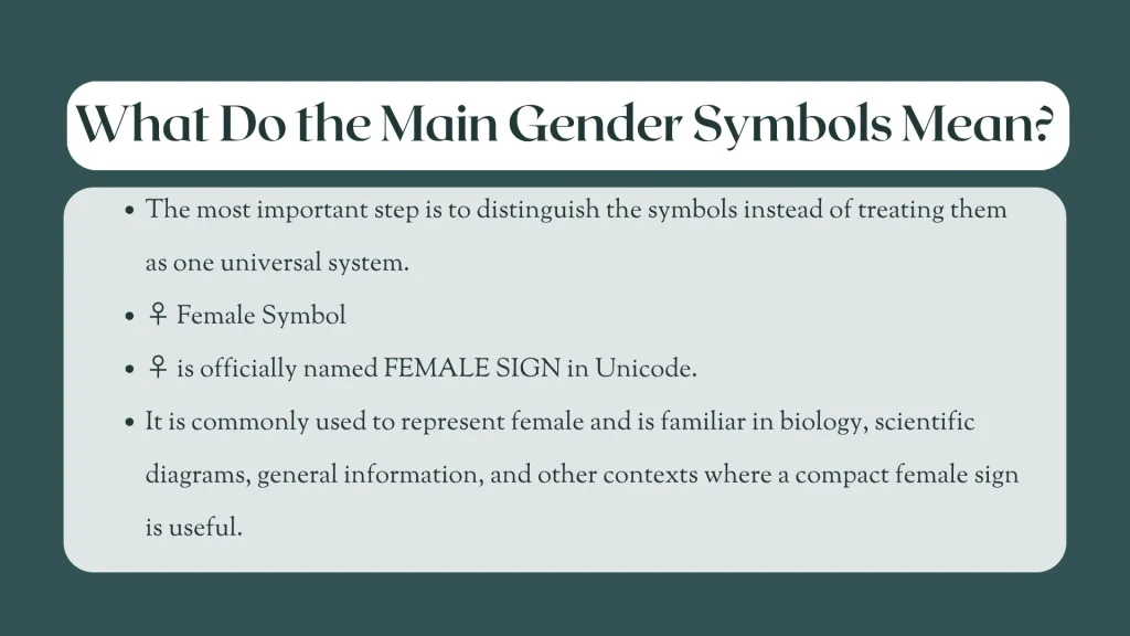 gender symbols