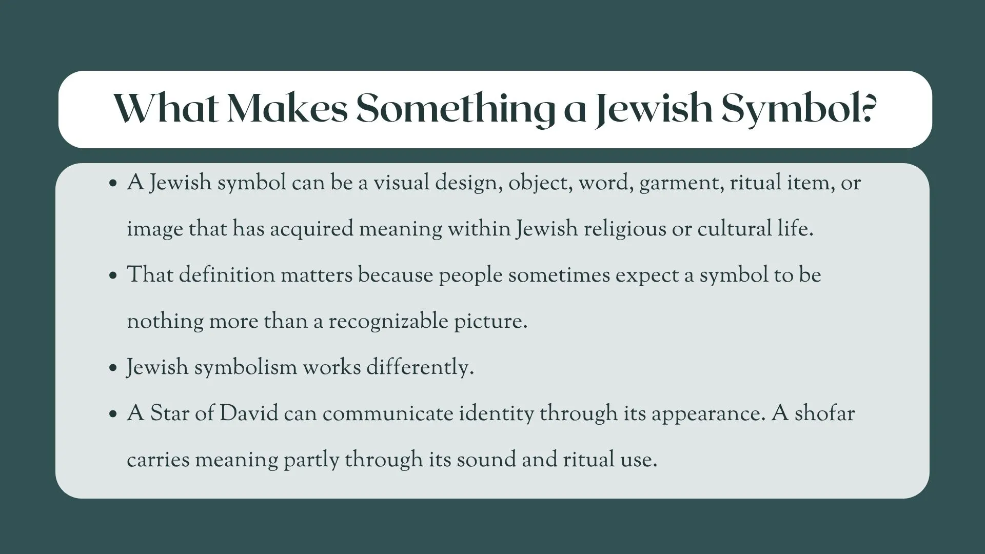 jewish symbols