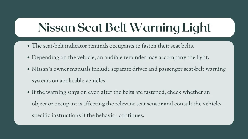 nissan dashboard symbols and meanings