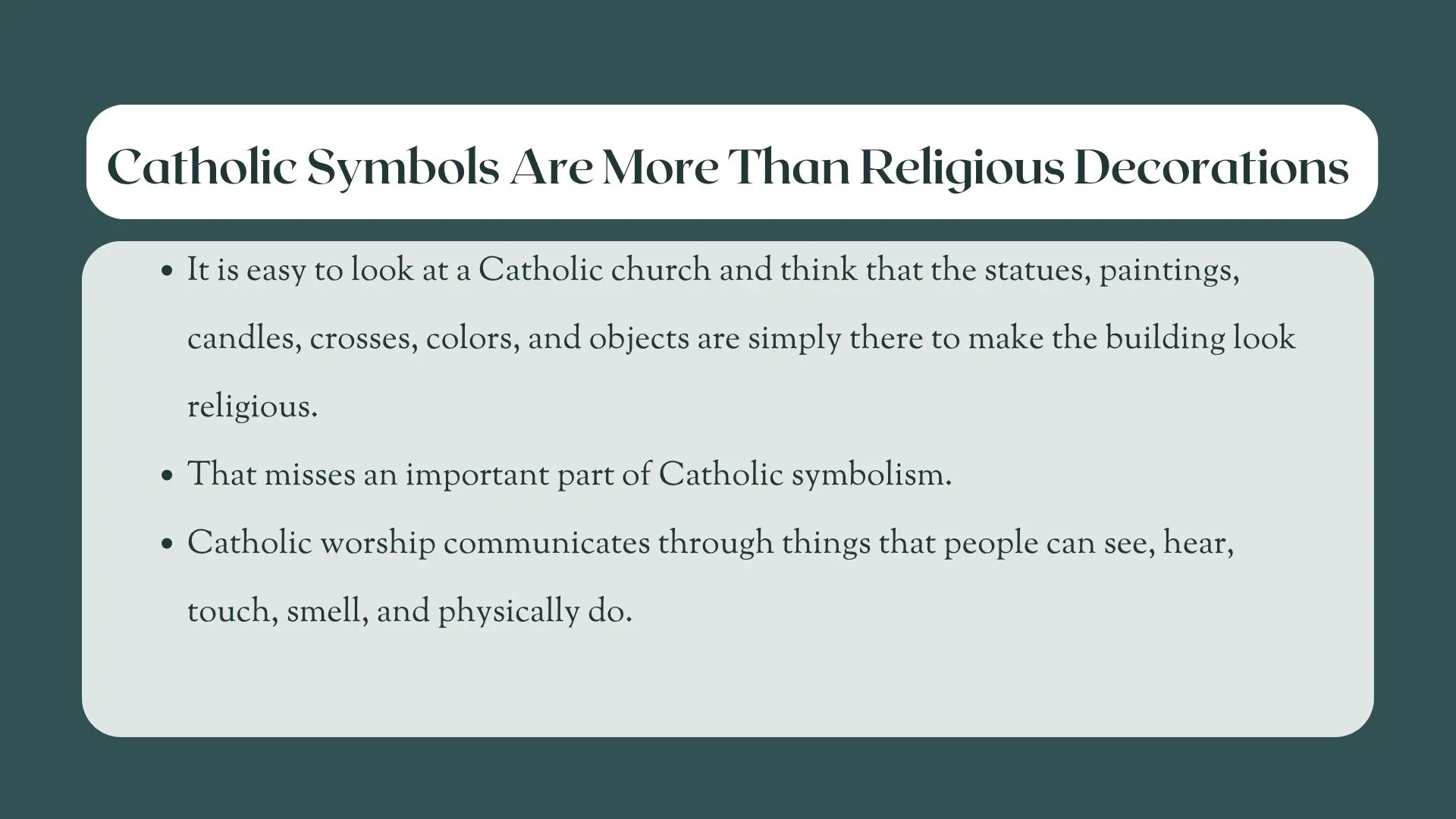 catholic symbols