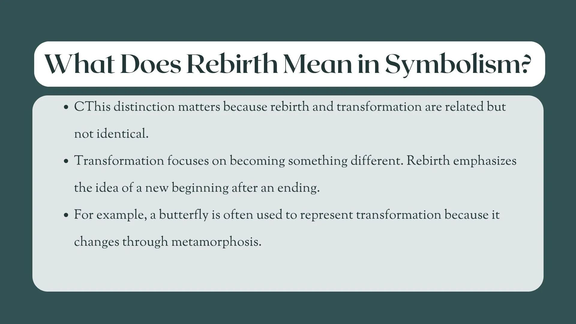 symbols of rebirth