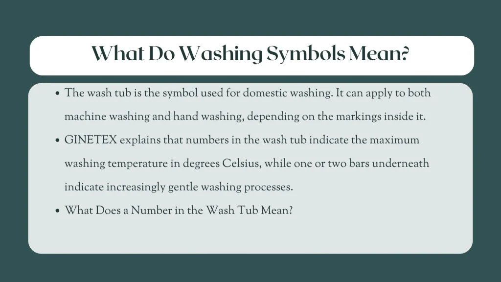 what do laundry symbols mean