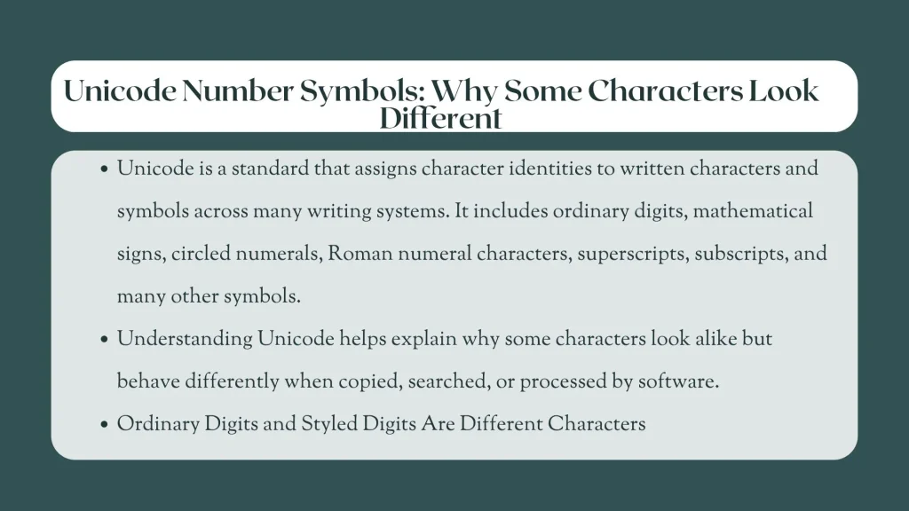 number symbols