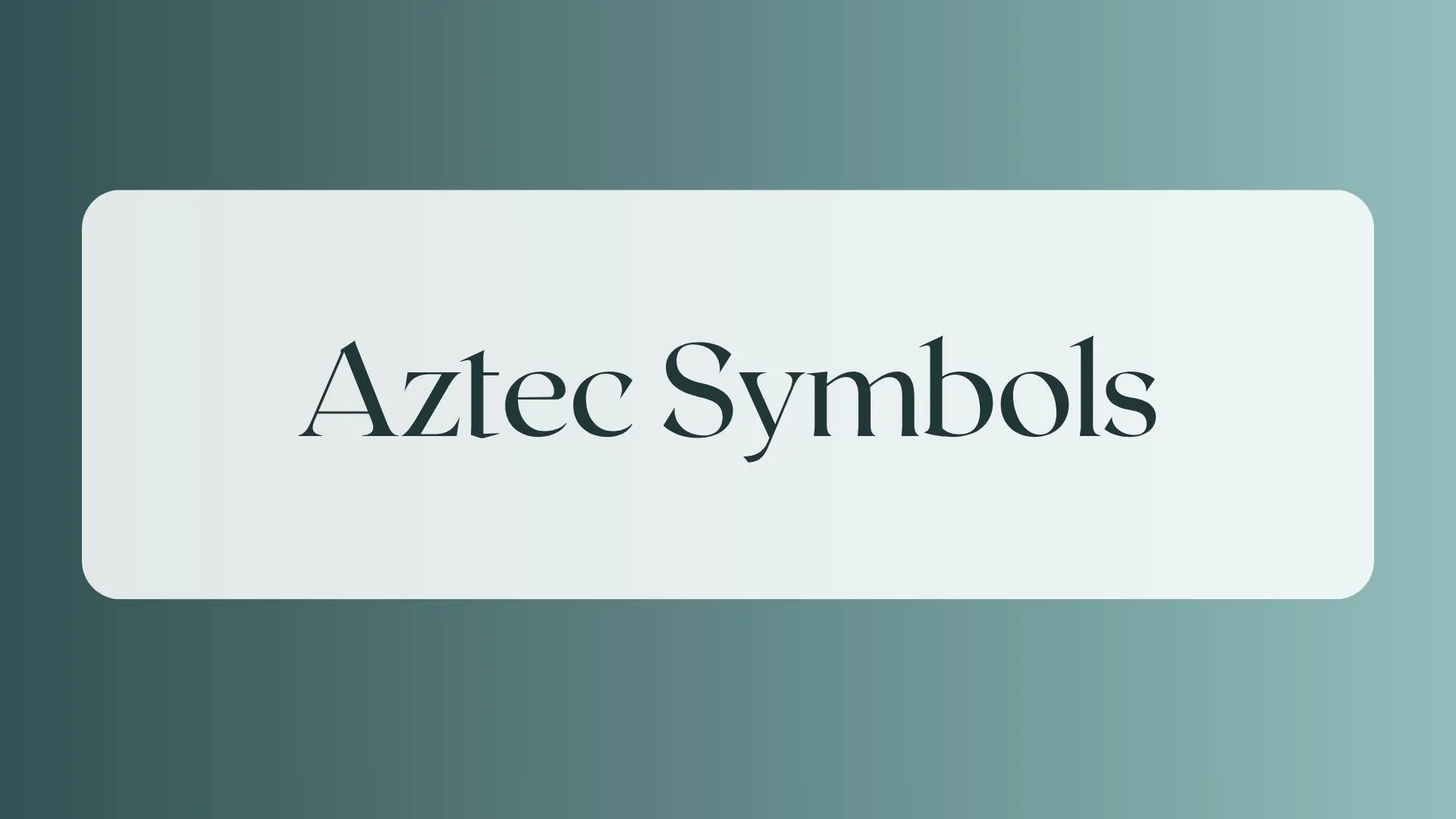 aztec symbols