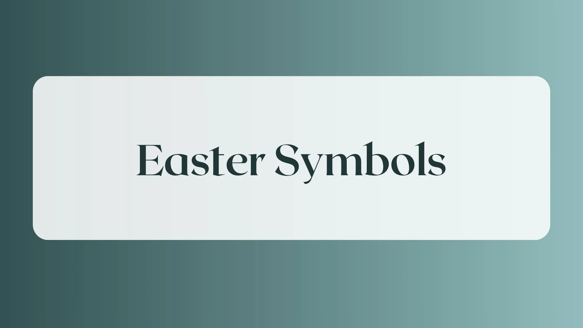 easter symbols