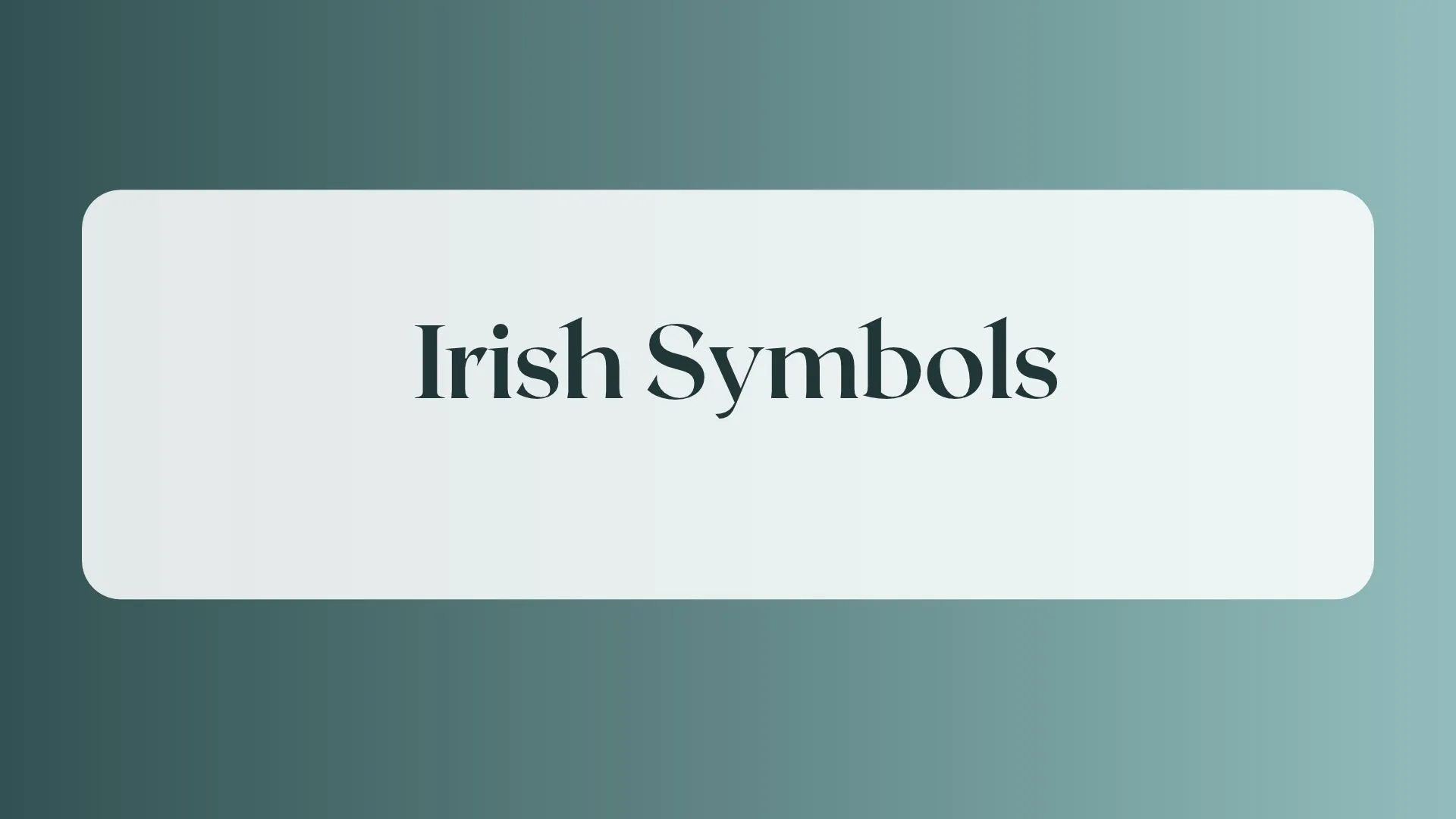 irish symbols
