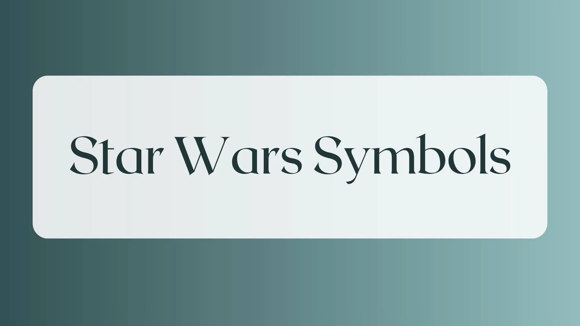 star wars symbols