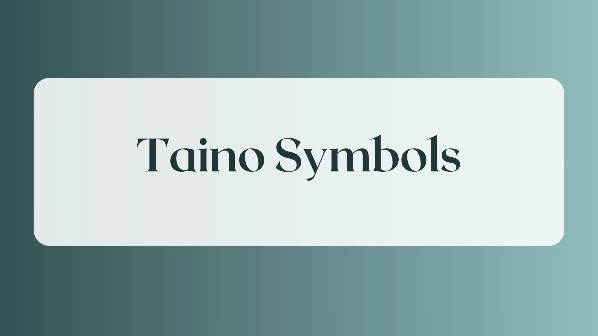taino symbols