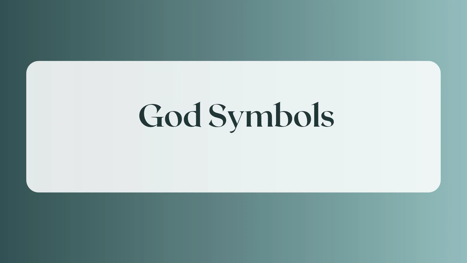 god symbols